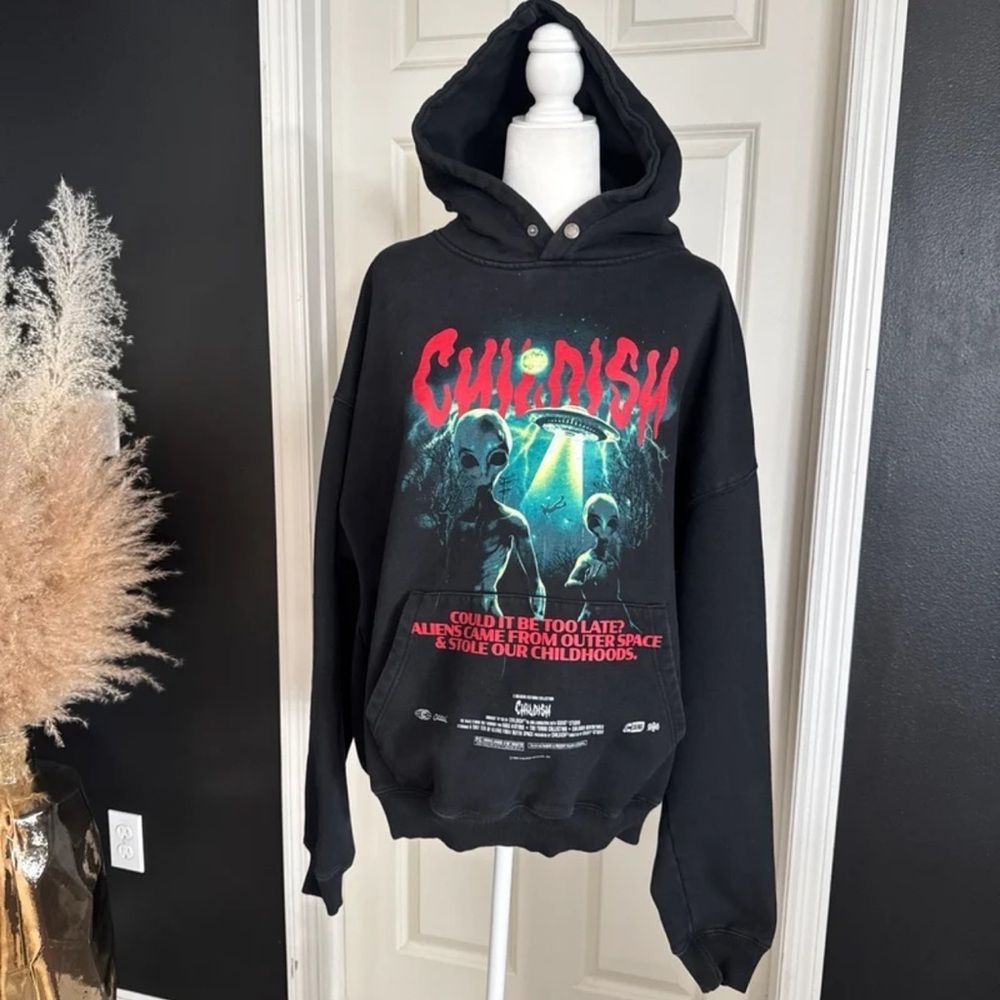 Childish Halloween Limited Edition Alien Abduction Hoodie size Large - Picture 2 of 12